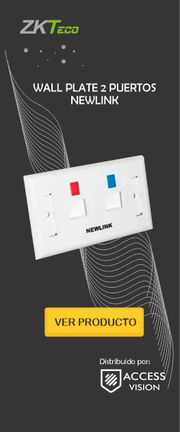 WALL PLATE 2 PUERTOS NEWLINK